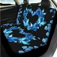 thumbnail image 3 of Uorisanigo Heart Butterfly Floral 14 Pack Automotive Seat Cover and Car Steering Wheel Cover Car Console Cover Auto Headrest Cover Auto Water Cup Pad Keychain Anti-slip Fit for Cars SUVs, 3 of 6