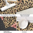 thumbnail image 3 of Brown and Black Leopard Print Kitchen Rug Mat,Kitchen Runner Rugs Non Skid Washable,Decorative Kitchen Floor Mats for Kitchen,Sink,Laundry,17"X47", 3 of 5