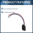 thumbnail image 4 of No.7N0972703 Headlight Wiring Harness Assembly for Volkswagen Golf 2012-2016 Taillight Lamp Wire Harness 15cm 2 Pcs, 4 of 7
