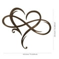 thumbnail image 3 of Fridja Eternal Love Wrought Iron Decoration Indoor Ornaments Metal Wall Decoration, 3 of 9