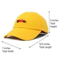 thumbnail image 4 of DALIX Race Car Hats Dad Hat Baseball Cap Embroidered Custom Cotton Caps in Gold, 4 of 7