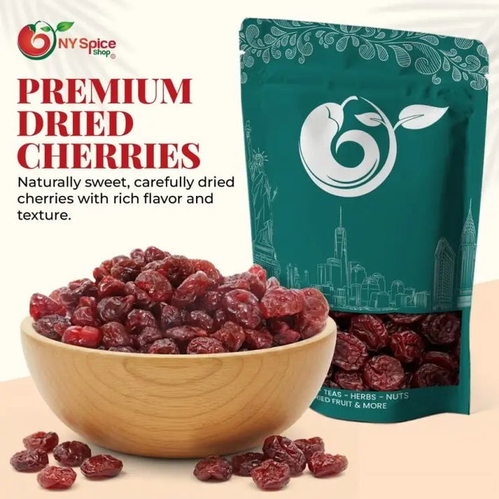 NY SPICE SHOP Whole Dried Cherries - 5 Pound - Dried Whole Cherries - Whole Cherry Pieces - Dried Red Cherries - Sweet Tart Cherry Bites - Chewy Cherry Fruits for Snacking, Baking, Cereals & Salads