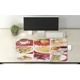 thumbnail image 2 of Coffee Computer Mouse Pad, Salted Treats Photo Muffins Cupcakes Coffee Beans Collage Artwork Photo, Rectangle Non-Slip Rubber Mousepad X-Large, 35" x 15" Gaming Size, Multicolor, by Ambesonne, 2 of 2