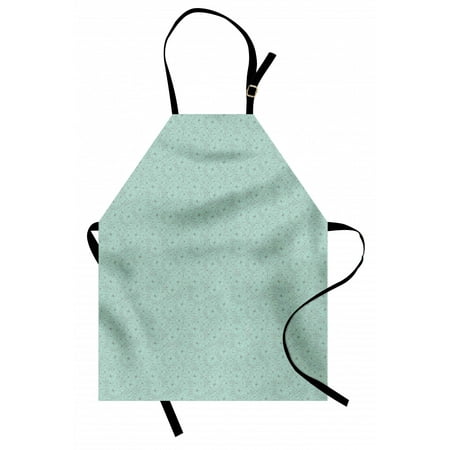 

Floral Apron Spring Season Themed Vintage Pattern with Flower Petals Blossom Unisex Kitchen Bib with Adjustable Neck for Cooking Gardening Adult Size Almond Green and Taupe Grey by Ambesonne