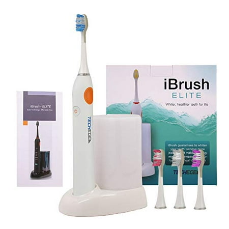iBrush Elite SonicWave Electric Rechargeable Toothbrush with UV Sanitizer and 3 extra Brush Heads