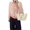 thumbnail image 5 of Jersey Retro a rayas falsas de dos piezas con cuello de camisa para mujer otoño Jersey nuevo diseño top suelto para mujer, 5 of 5