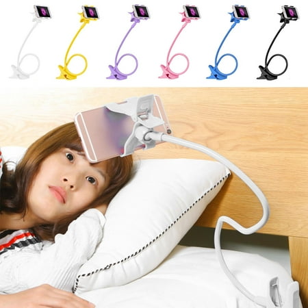 Universal Cell Phone Holder, Universal Mobile Phone Stand, Lazy Bracket, Flexible Long Arms Clip Mount for iPhone, LG, etc.in Office Bedroom Desktop