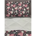 thumbnail image 3 of Japanese Comforter & Sham Bedding Set, Soft Spring Night Garden Pattern with Origins Rural Sakura Branches in Bloom, 3 pcs Duvet Set Microfiber Filling Quilt, 5 Sizes, Multicolor, by Ambesonne, 3 of 4