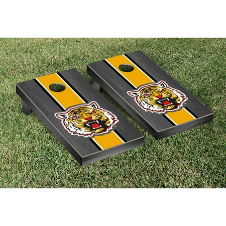 Victory Tailgate NCAA Stained Striped Wooden Cornhole Game Set