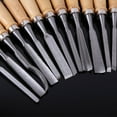 thumbnail image 2 of FUTUREORYY 1 Set/12 Pcs Woodturning Tools Carbon Steel Chisel for Artists Black Anti Rust Woodworking Hand Tool, 2 of 8