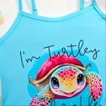 thumbnail image 6 of ZXLBBD Girl Swimsuits 2 Piece Cute Animal Floral Print Halter Neck Tankini Top and Bottoms Cute Kids Child Summer Pool Beach, 6 of 7