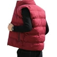 thumbnail image 5 of Frontwalk Men Sleeveless Vest Winter Warm Quilted Coats Full Zip Sleeveless Padded Jackets with Pocket for Outdoor Work Business, 5 of 6