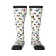 thumbnail image 1 of Balery French Bulldog With Coffee Cup Calcetines novedosos Calcetines deportivos Calcetines hasta la rodilla Calcetines de algodón Calcetines originales y geniales, 1 of 6