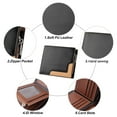 thumbnail image 3 of 1 Uds. Cartera de PU de estilo corto para hombre, billetera de empalme con cremallera cero, bolso para tarjetas múltiples, monedero, 3 of 5