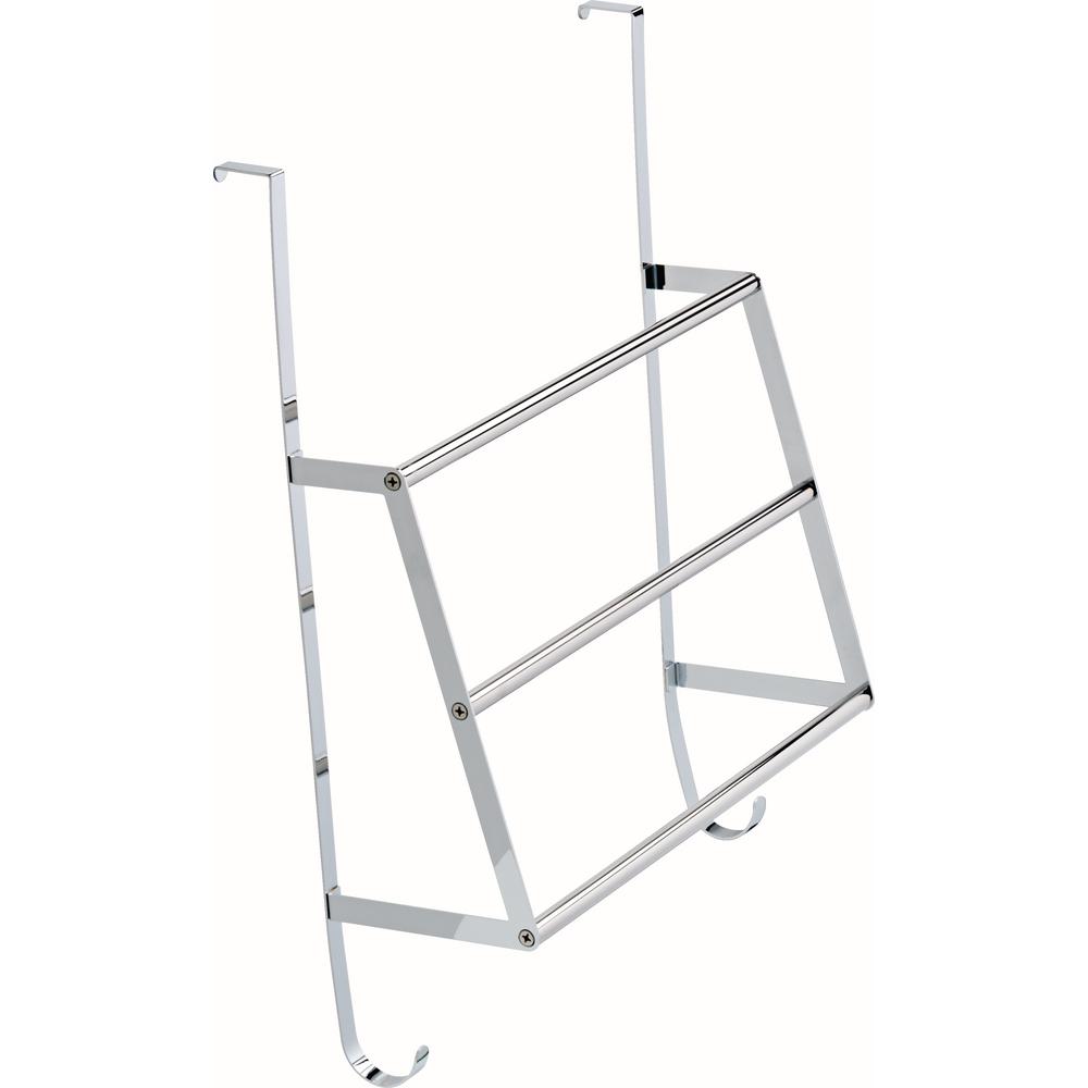 Delta OvertheDoor Triple Towel Rack in Polished Chrome