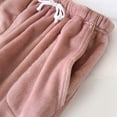 thumbnail image 5 of DHFJKG Flannel Pajamas Pants For Women Loungewear Thickened Elastic Drawstring Loose Fit Ankle-Tied Sleepwear Bottoms With Pockets For Autumn Winter Cozy Trousers, 5 of 8