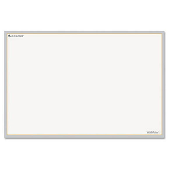 At-A-Glance AW601028 WallMates Self-Adhesive Dry Erase Writing Surface  White-Gray  36 in. x 24 in.