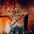 thumbnail image 2 of Decoración de árbol de Navidad Ornativity Ratán con luces LED, 2 of 6