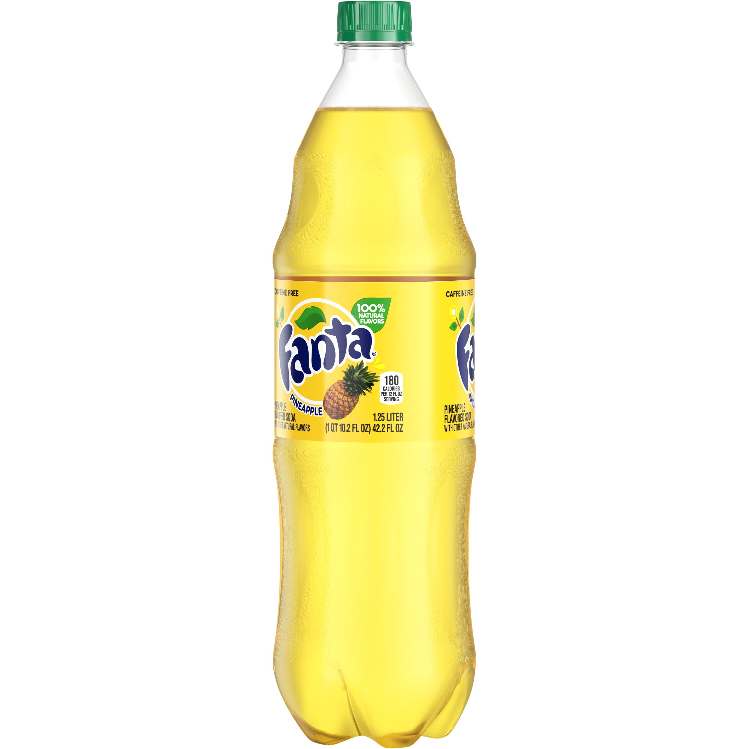 Fanta Pineapple Soda Fruit Flavored Soft Drink, 1.25 Liters