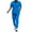Blue, variant on Aofany Mens Short Sets 2 Piece Outfits Men Casual Solid Fashion Stand Collar Pullover Sports Suit Short Sleeve T Shirt Trousers Two-Piece Tracksuit Mens Sets