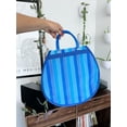 thumbnail image 3 of Circular Mexican Plastic Bag, Tote, Purse 14x13 in | Market Mercado Gift Bag | Reusable Plastic Bag, 3 of 15