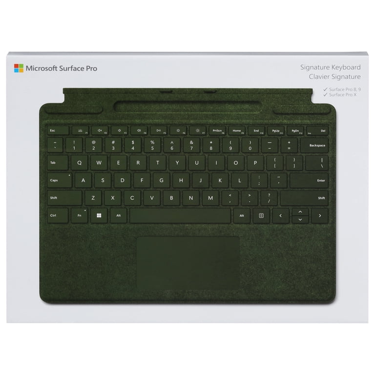 Microsoft Surface Pro Signature Keyboard, Forest Edition, 1 ea