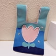 thumbnail image 3 of Bolso de mano para mujer con estampado de diseñador y degradado, bolso de punto con perlas, nuevo bolso de mano de alta calidad 2023, bolso de playa de verano, 3 of 5