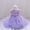 Purple, variant on Baby Girl Flower Dress Infant Wedding Bridesmaid Birthday Party Pageant Tutu Tulle Princess Dresses for 0-3 Years