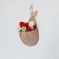 thumbnail image 2 of Rattan Pear-Shaped Storage Basket Handmade Wicker Wall Hanging Organizer for Home, Bathroom Decor, 2 of 5