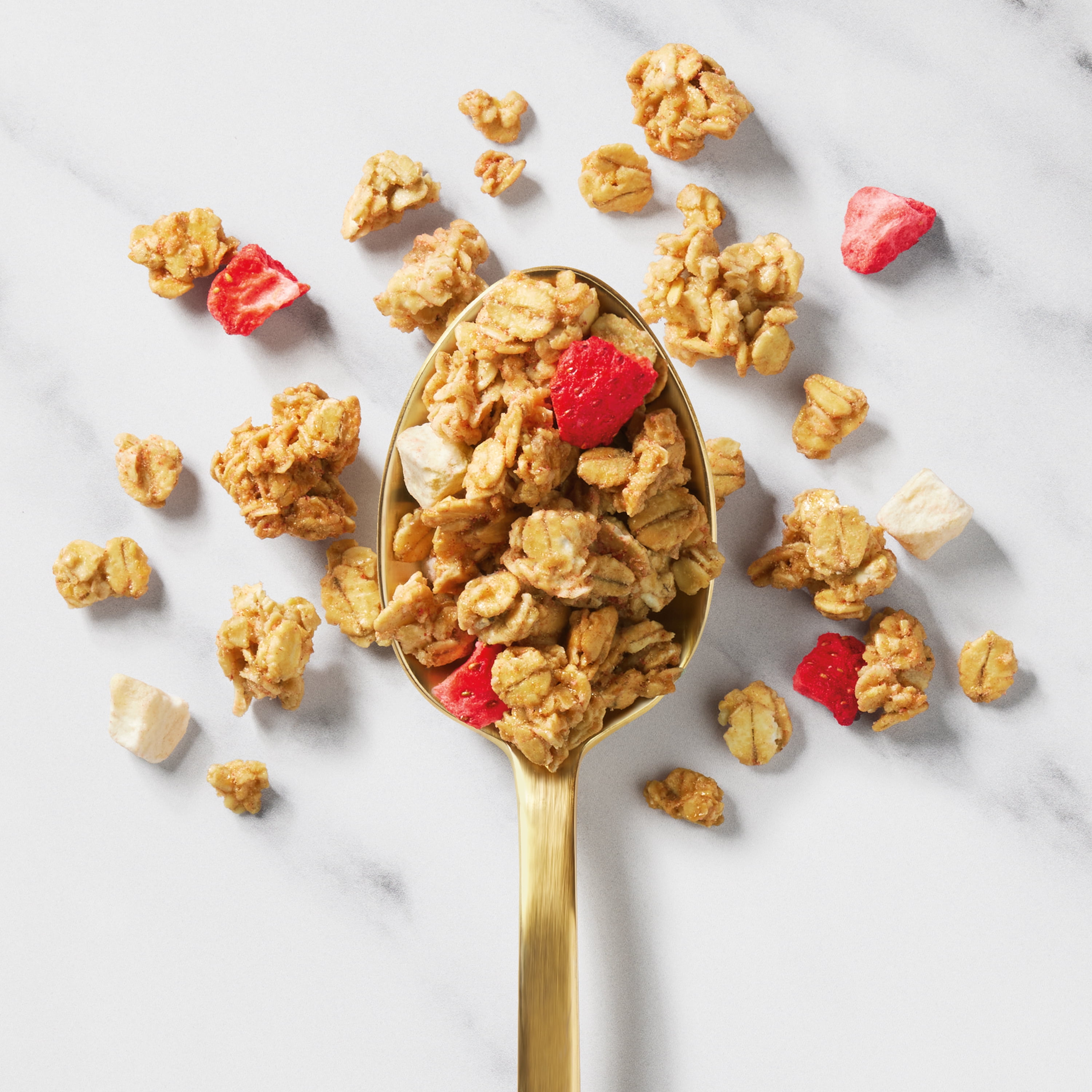 (5 pack) Bare Granola Strawberry Banana Crunchy Fruit Chips, 11 oz Bag