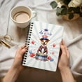 thumbnail image 3 of Happy 4th of July Patriotic Jack Russell Terrier Marching Band Uniform Balloons Fireworks Spiral Bound Journal Parson Jack Dog Lover 5x7in Spiral Notebook - 13009, 3 of 5