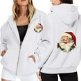 thumbnail image 1 of WILLBEST Sudadera para Mujer, Estilo Navideño, con Cremallera, Manga Larga, Bolsillo, Cordón Ajustable y Capucha Mediana, 1 of 8