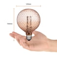 thumbnail image 2 of Tecnolite, Foco Vintage LED, Modelo 3DG125LEDFC20VAR, Foco Atenueble / Luz Suave Cálida, Base E27, Tamaño 16.4 x 12.5 Centímetros, Foco LED con Luz Color Ambar, 2 of 5
