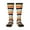 3 Black, variant on Colorful Pastel Stripes print thigh-high socks, crafted for both men and women with a stretchy, high-opaque design perfect for daily wear