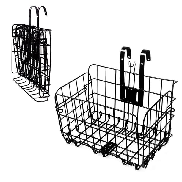 Cesta plegable para bicicleta Hamiledyi, elevable en la parte delantera y trasera