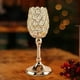 thumbnail image 5 of Candelabro moderno de metal dorado votivo, candelabro de cristal. M, 5 of 9