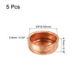 thumbnail image 2 of Uxcell 9.52mm(3/8") ID Copper End Cap Pipe Fitting Sweat Plug Connection for Water Pipe Plumbing, 5 Pack, 2 of 6