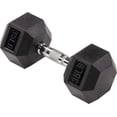 thumbnail image 2 of Rubber Encased Hex Dumbbell in Pairs  Singles or Set, 2 of 5