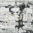 thumbnail image 7 of Gertmenian Quattro Lhasa Modern Abstract Gray/Black/Ivory Area Rug, 9x13, 7 of 7