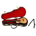 thumbnail image 4 of Lishi Wooden Mini Guitar Model with Stand - Musical Instrument Replica, 4 of 20