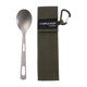 thumbnail image 4 of Vajilla de camping con bolsa de transporte, utensilios de camping de mango largo para viajes Cuchara Cola cuchara de mango largo, 4 of 8