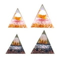 thumbnail image 2 of Moyic Hermosos adornos de cristal piramidal, piedras, bolas de piedra trituradas, artesanías, herramienta generadora de energía Reiki, Artesanía Tipo 2, 2> 5 cm 5 cm, 2 of 6