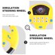 thumbnail image 4 of EeaseMX Volante de simulación de conducción, juguete educativo para niños y niñas (PVC negro y amarillo, sin pilas), 4 of 8