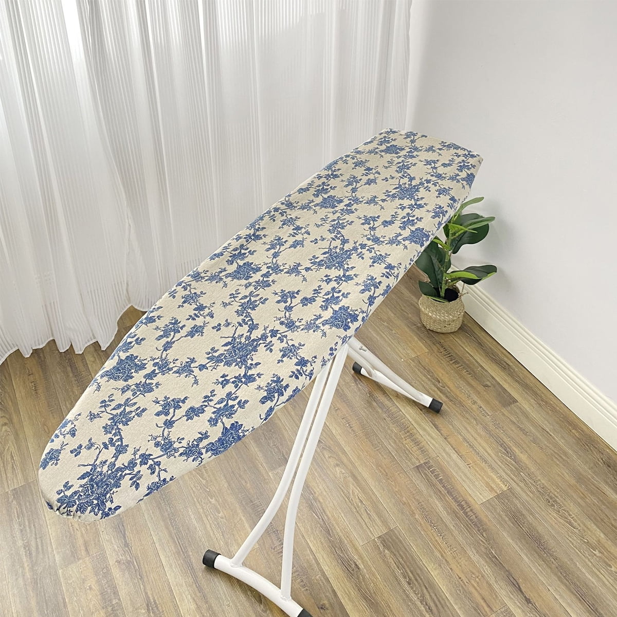 I made this mini ironing board cover with thrifted fabric! Travel