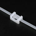 thumbnail image 3 of Cable Tie Base Saddle Type Mount Wire Holder Permanently Anchor To Wall Desk 13x7x6mm White 50 pcs, 3 of 4