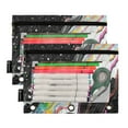 thumbnail image 5 of FORMRS 2 Pack Pencil Pouch for 3 Ring Binder with Clear Window Zipper Case, Colorful White, 5 of 6