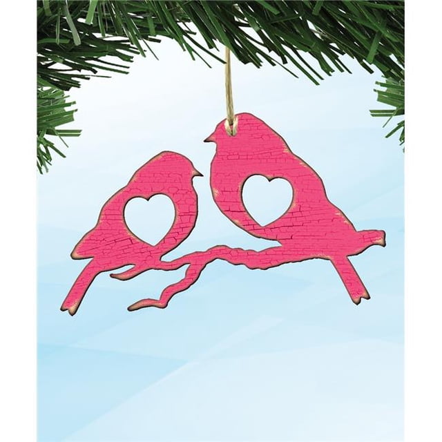 Designocracy 99735-M Aimant en Bois Love Birds