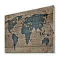 thumbnail image 2 of Designart 'Ancient World Map I' Rustic Print on Natural Pine Wood, 2 of 5