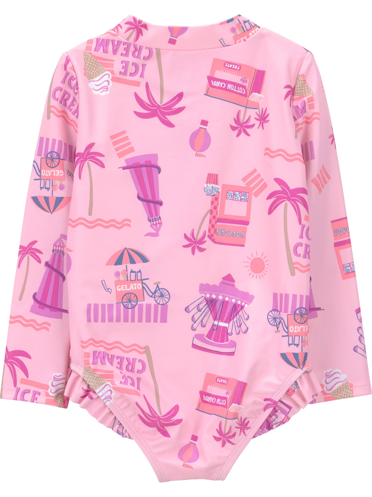 Carter's Child of Mine Toddler Girl Rash Guard Swimsuit, One-Piece, Sizes 12M-5T