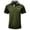 Army Green, variant on Yifymode Men's Classic Fit Short Sleeve Polo Shirt, Plaid Trim Collar Pocket Business Casual Top Army Green L